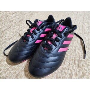 Adidas youth soccer cleats-#SGC753002-US children/youth Size 2-black/pink